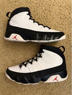 Size 12.5 (Pre owned, missing insoles, no box) - 2016 Air Jordan 9 space jam playoff