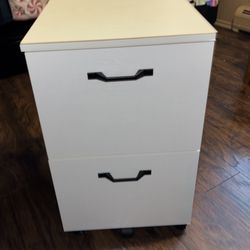 NEW 2-Drawer File Cabinet, Small Rolling Filing Cabinet for Home Office, Printer Stand, for A4, Letter-Size Documents, 15.7 x 16.5 x 27.6 Inches