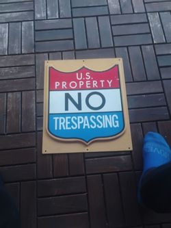 Vintage us property no trespassing asking