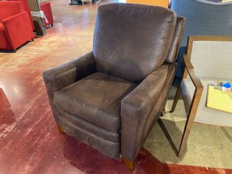 LA-Z-BOY Brown Plush Swivel Push Back Recliner