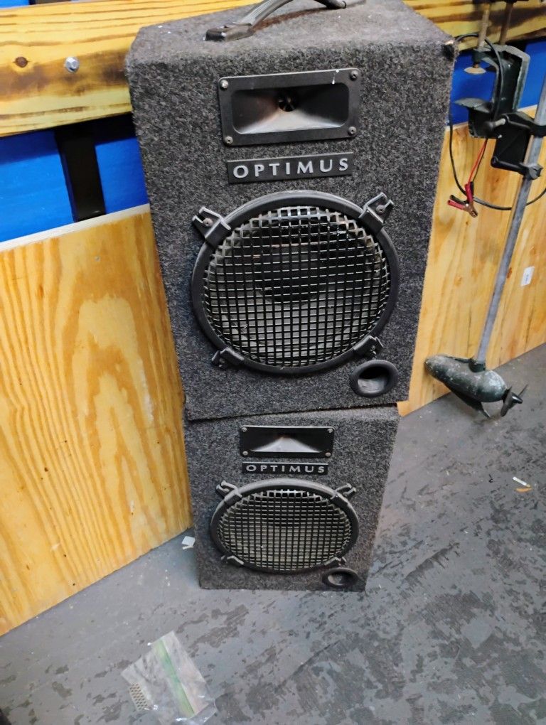 Optimus 10 inch PA speaker pair