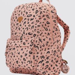 Authentic Billabong 20L Backpack - Dusty Peach / Leopard Print / Unisex / NWT