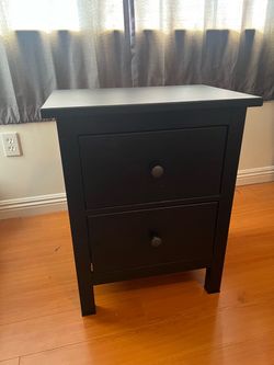 Black Bedside Table