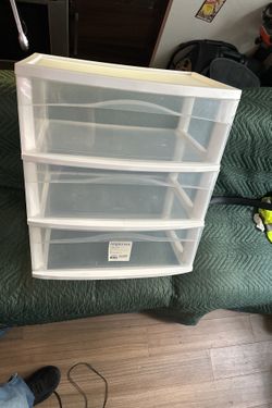 ALL PLASTIC 3 DRAWER CHEST SET