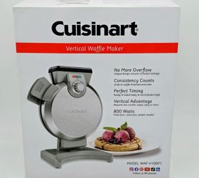 ✨BRAND NEW✨ Cuisinart Belgian Waffle Maker, Vertical Iron, WAF-V100P1 (Silver)