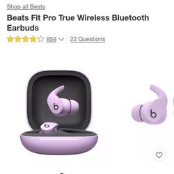 Beats Fitpro Bluetooth Ear Buds