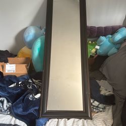 Long Brown Mirror 