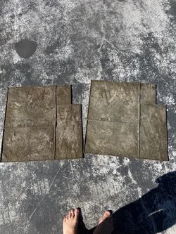 Faux Stone Stepping Stone Mats – Set of 2