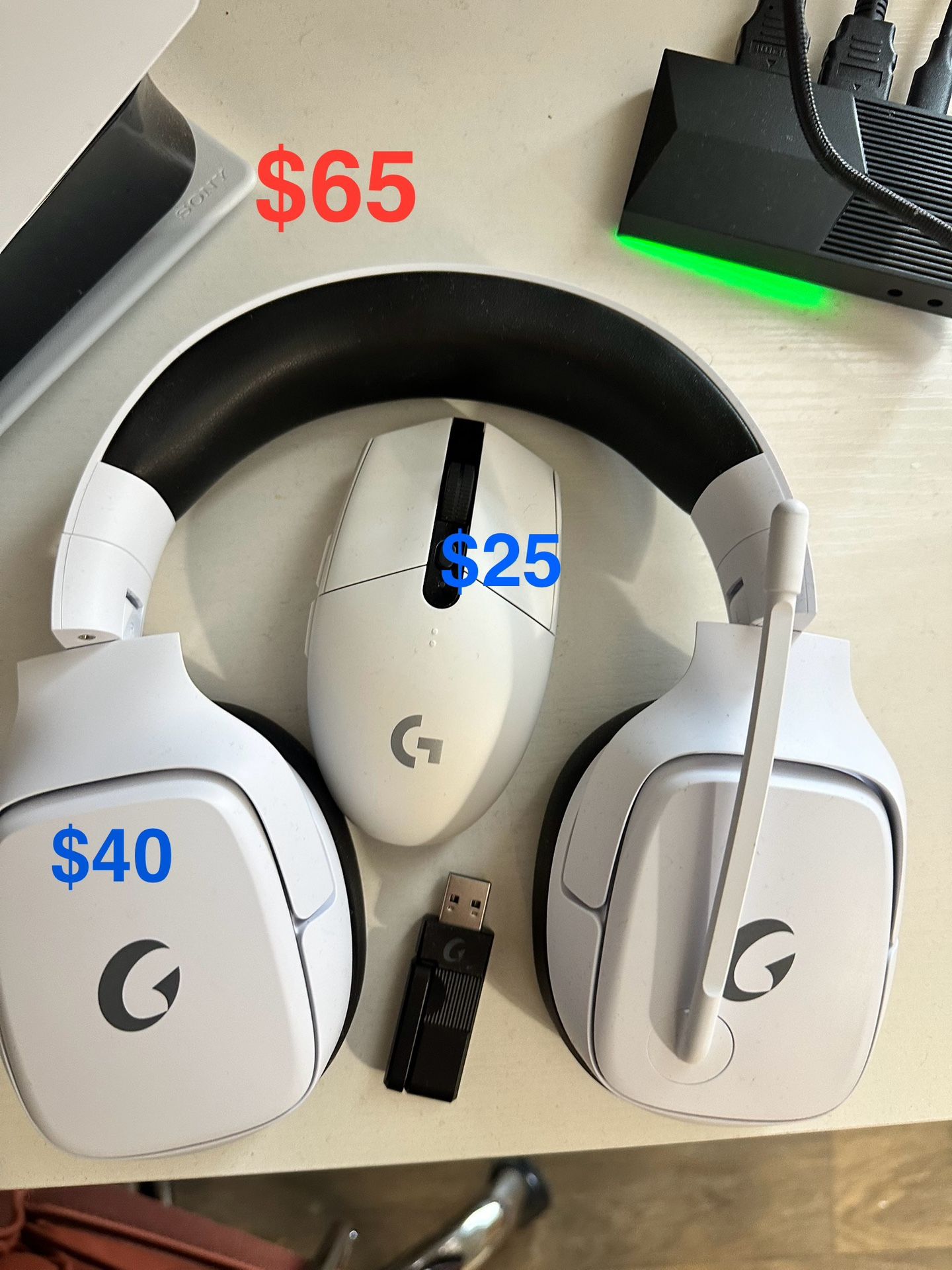Wireless Gaming Headphones And Mouse