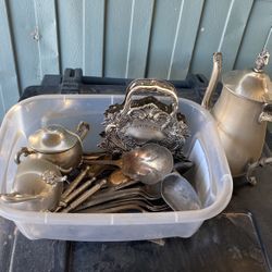 Vintage Silver set spoons and forks offer me
