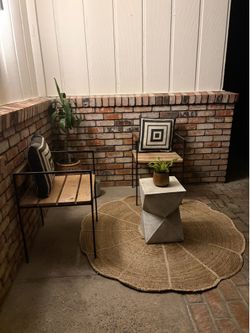 Jute flower rug (ONLY!!!!!!!)