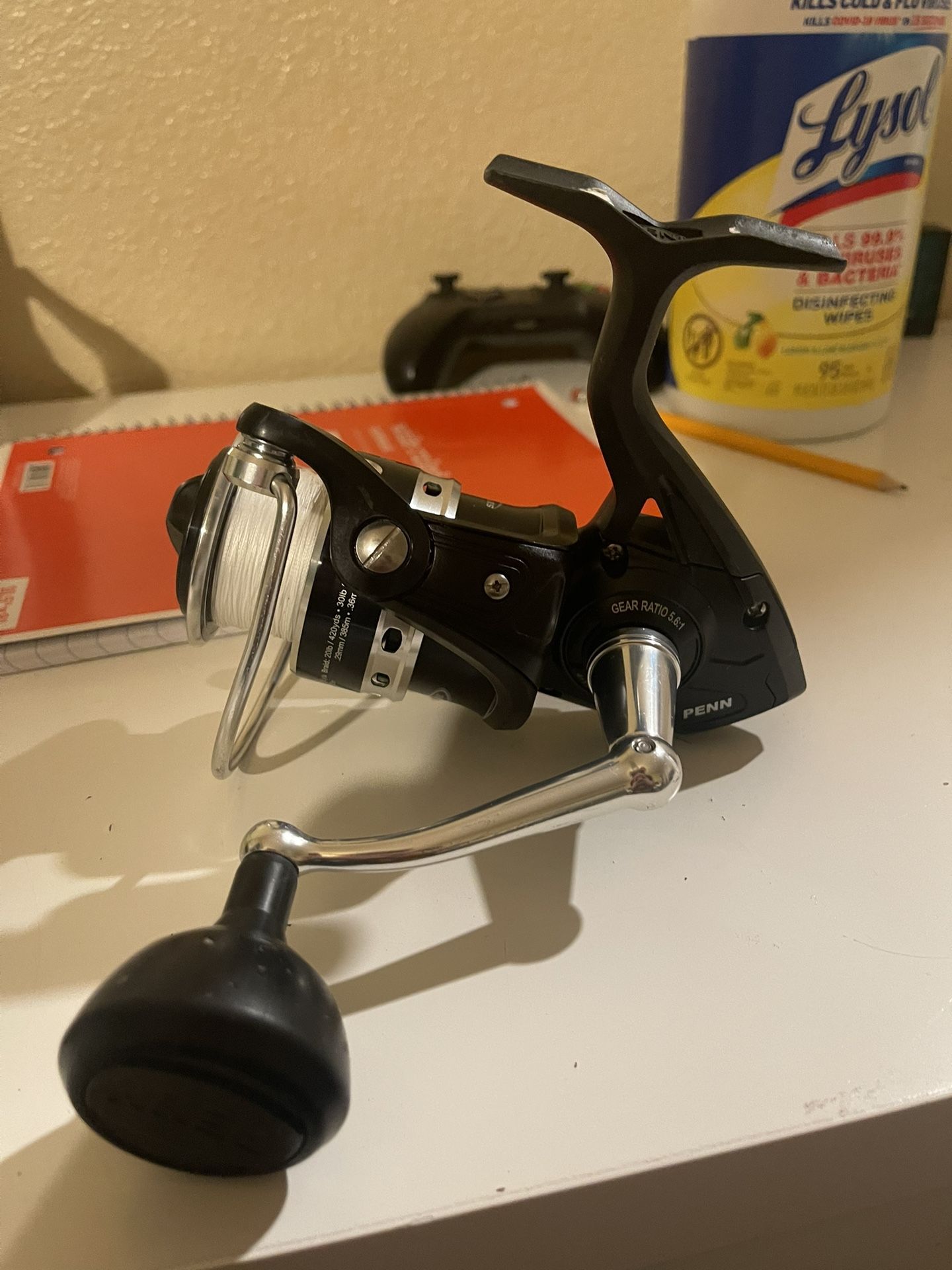Fishing Reel Penn 5000 With 40lb Braid