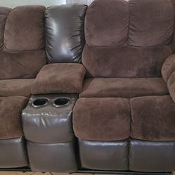 Manual Reclining Loveseat couch