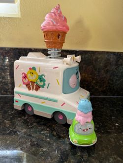 Toy Ice Cream Truck with Mini Car