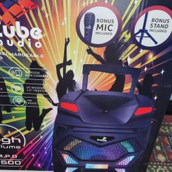 New 15" Bluetooth Speaker Rechargeable DJ Karaoke ALL IN ONE 15"