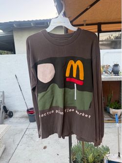 Cactus Plant Flea Market x McDonald's Golden Arches CPFM Tee Shirt Brown Large