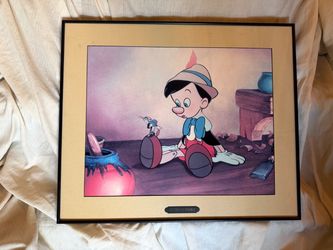 Pinocchio and Jimminy Cricket Anything is Possible Framed Print