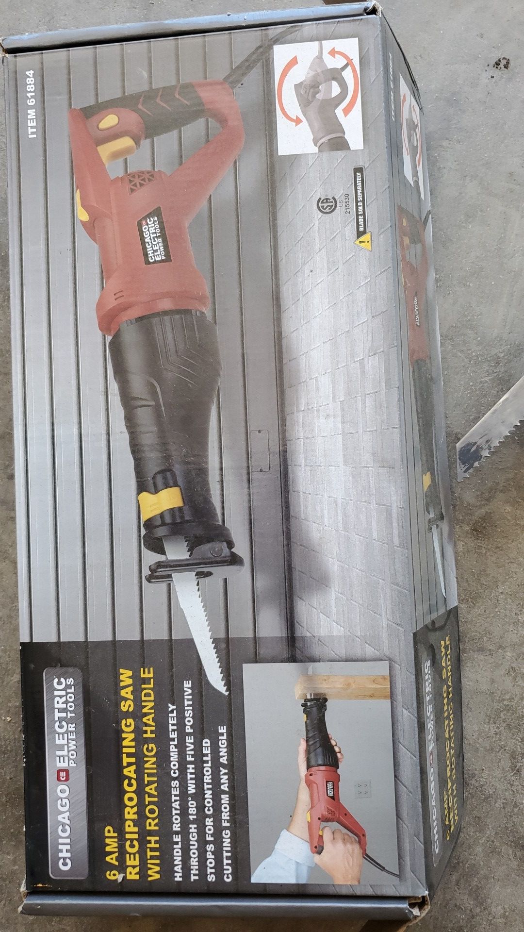 Chicago electric power tools reciprocating saw