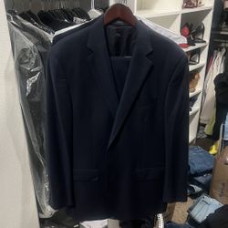 Polo Ralph Lauren Navy 2 Piece Men's Suit Single-Breasted Jacket & Pants