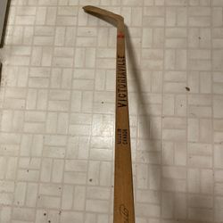 Vintage Wood Hockey Stick Man Cave Decor Phil Esposito Victoriaville 200 Canada