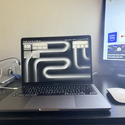 Apple MacBook Pro 13.3" (256GB SSD, M2, 8GB) Laptop-Space Gray-with Magic Mouse