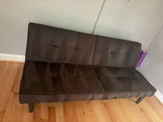 Black Tufted Futon Sofa Bed