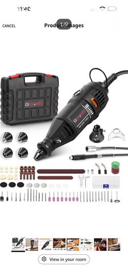Brand new in box GOXAWEE Rotary Tool Kit with MultiPro Keyless Chuck and Flex Shaft -140pcs Accessories Variable Speed Electric Drill Set for Handmade