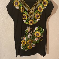 Gorgeous Embroidered Black Dress