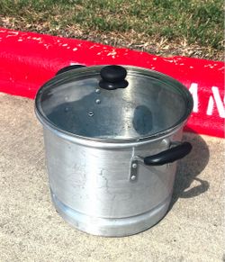 IMUSA Aluminum Steamer and Stock Pot with Glass Lid!