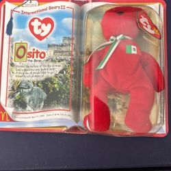 MIB 1999 RARE & RETIRED McDONALD'S INTERNATIONAL OSITO TY BEANIE BEAR
