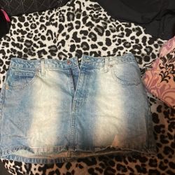 Cute Jean Mini Skirt 