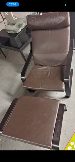 IKEA puoang chair and ottoman SET