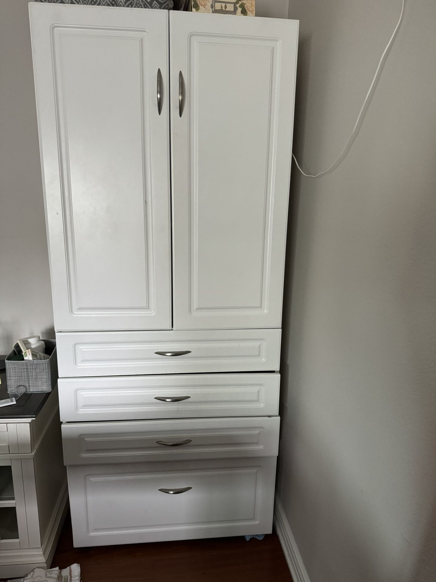 White Armoire/Dresser for Sale in Huntington Beach, CA OfferUp