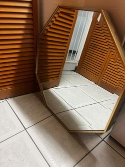 Octagon mirror Gold 