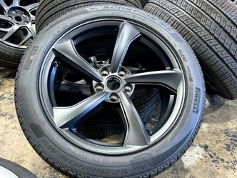 FREE INSTALL NEW 4x 2025 Tesla Model Y Wheels Rims Crossflow 19X9.5J Tires 255/45R19 PIRELLI