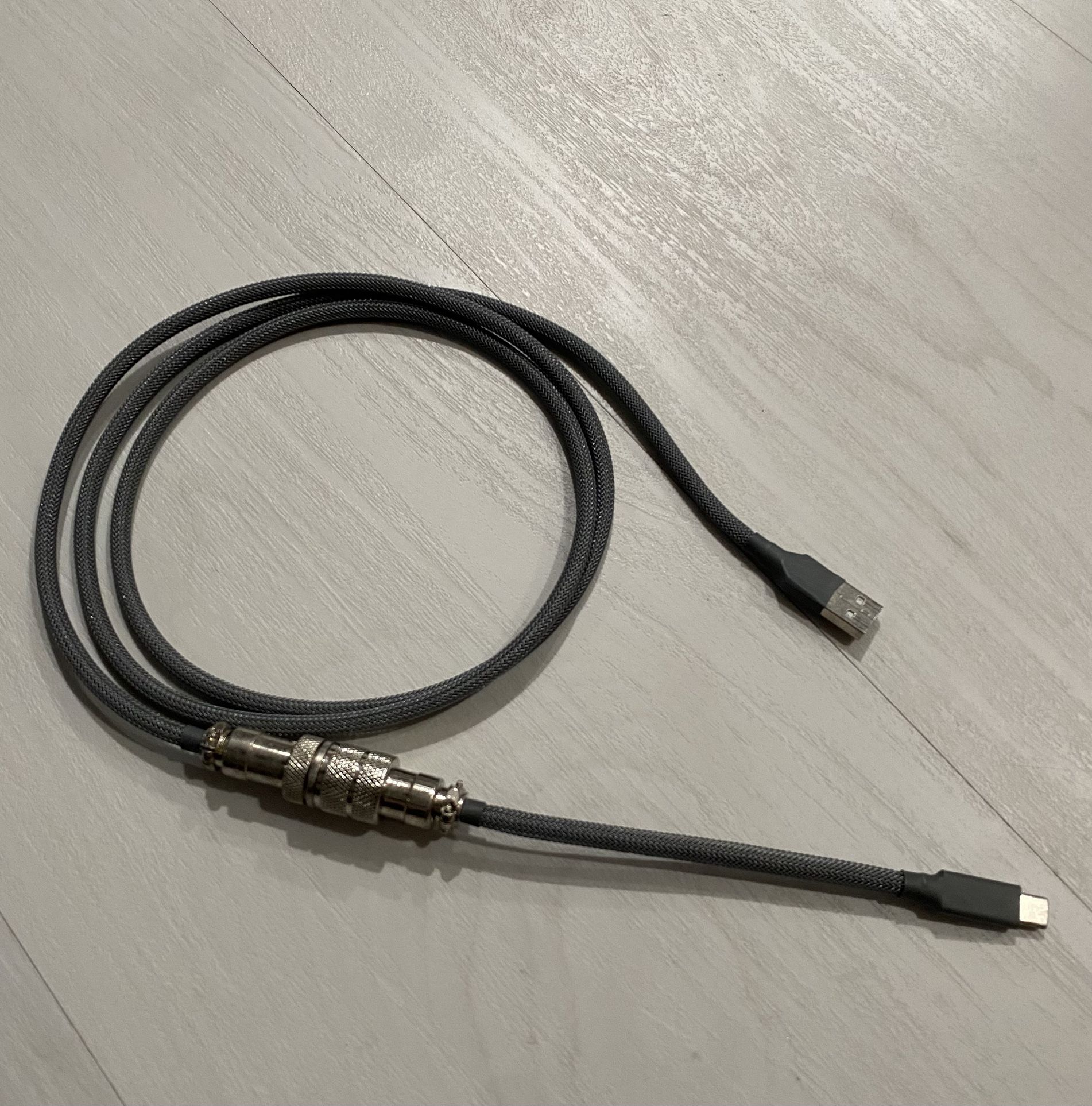 Custom Aviator Sleeved Keyboard USB C Cable