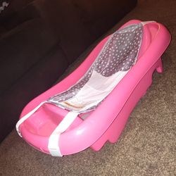 Brand New Pink Baby Bath With Hammock