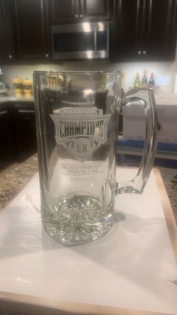 Set of four beer mugs.