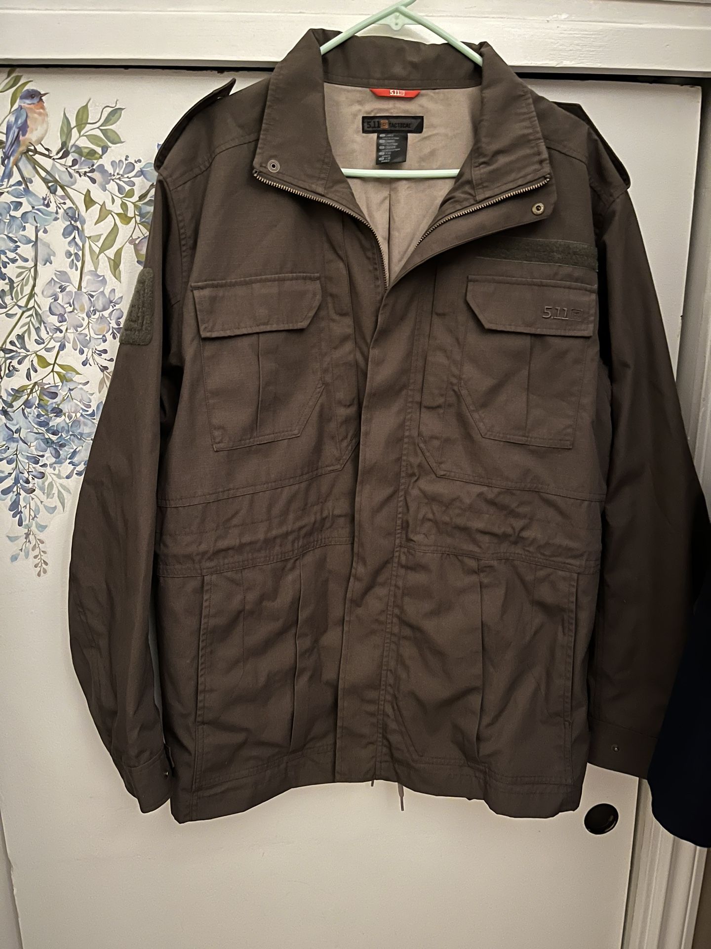 5.11 Tactical Men’s Jacket, Size Large, Olive Green, Slightly Used $50.00