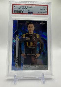 2020 Topps Chrome Formula 1 Sapphire Edition Guanyu Zhou 43