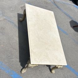 Antique Marble Top Coffee Table