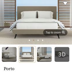 New In Box Saatva Porto Queen Bed Frame 