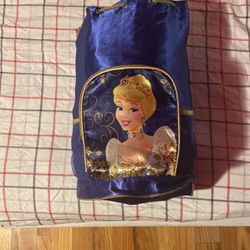 Children’s Cinderella Sleeping Bag w/ Small Jean jacket Bag
