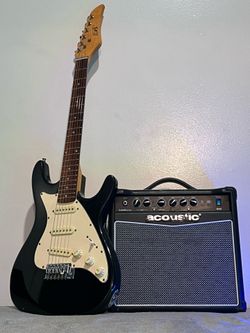 Electric Guitar Starter Pack with Acoustic G10 Amp - Ready to Play