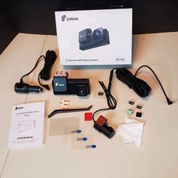 NEW 3 Chanel Dashcam, Front, Rear, and
cabin, 4K+1080, 64GB Memory Card, Night Vision.