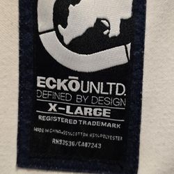 XL - Original Oldschool Ecko Unlimited White Zipper Mens Jacket Pick Up Near MLK/CRAIG 