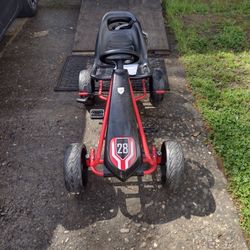 Kids Riding Pedal Go-kart