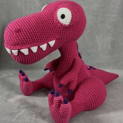Handmade Stuffed T Rex Dinosaur