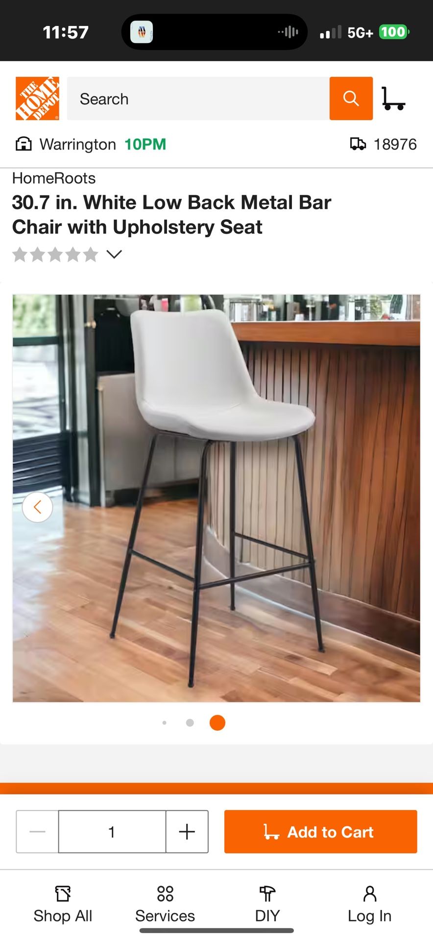 30.7in Light Gray Velvet Bar Height Bar Stools Set Of 2