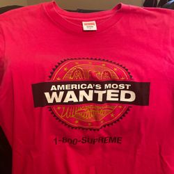Supreme 1-800 America’s Most Wanted Tee 
